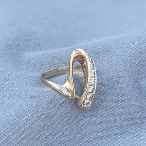 Diamonds with 14K gold ring